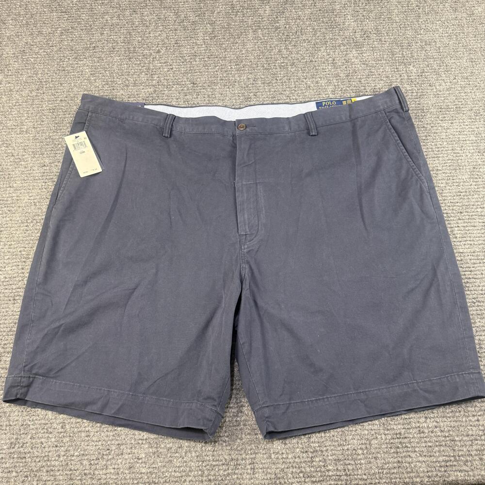 Polo Ralph Lauren Shorts Mens 50B Navy Blue Stretch Classic Fit Chino Big